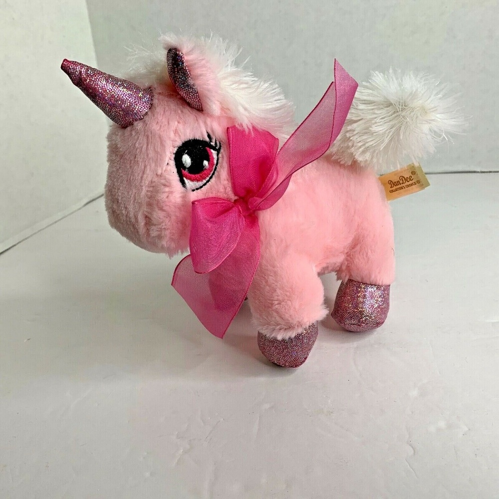 Dan Dee Dandee Collectors Choice Pink Unicorn 7 in